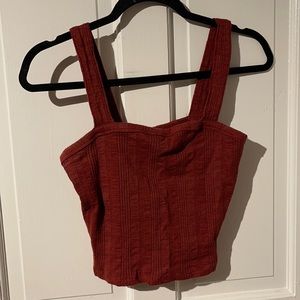 Burgundy American Eagle Tank Top